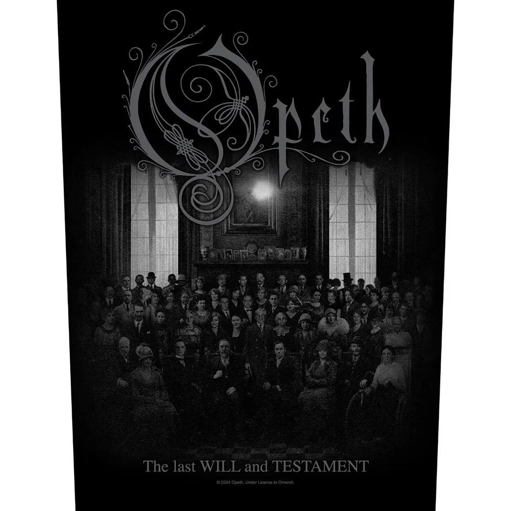 Opeth - The Last Will And Testament Rugpatch - Zwart
